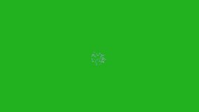 An abstract explosion of vibrant colored ink particles bursts against a green screen background, perfect for visual effects and dynamic compositing - Powered by Shutterstock - Get 15% off with code: PIKWIZARD15