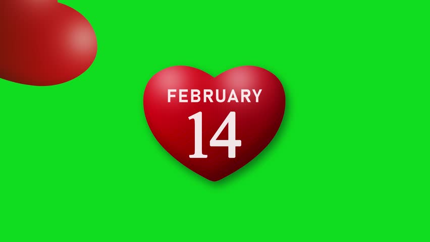 Sequential Hearts, Days Pass from the Heart to Valentine's Day