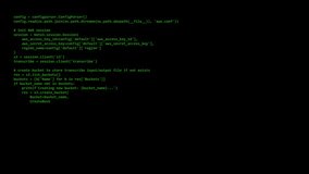 Animated green code screen with programming text and matrix effect. Ideal for cyber security themes, hacking visuals, tech intros, or futuristic digital backgrounds. - Powered by Shutterstock - Get 15% off with code: PIKWIZARD15