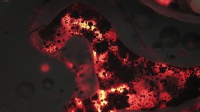 Paint droplet. Spill ink texture. Defocused dark pink neon water liquid oil bubble flowing fluid on black abstract art light background. - Powered by Shutterstock - Get 15% off with code: PIKWIZARD15