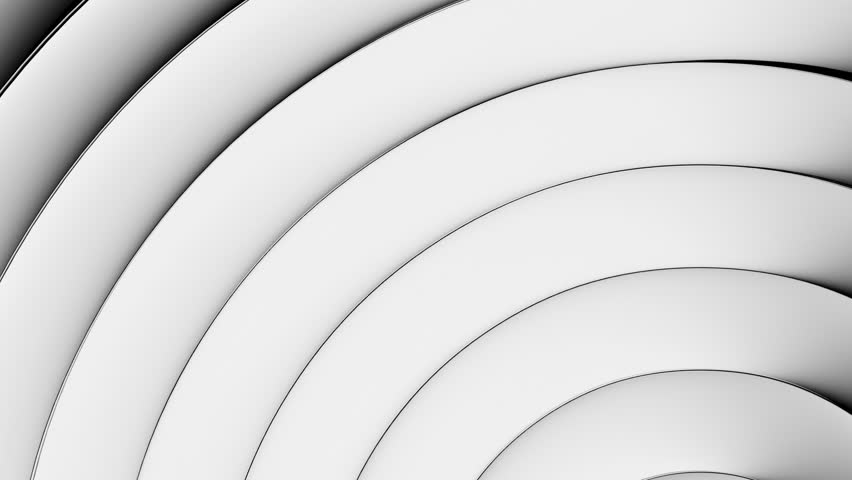 Cyclic 3D animation. Abstract minimalist background featuring colorful liquid bubbles. Gradients slide inside on a glossy ribbed glass surface. Optical illusion with a transformation effect