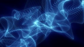 Deep blue glowing waves flow and ripple across a dark backdrop, forming an abstract fluid network of energy and light - Powered by Shutterstock - Get 15% off with code: PIKWIZARD15