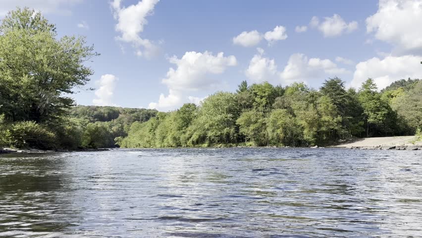 Lehigh River in carbon county Pennsylvania 