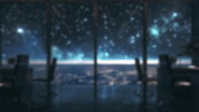 A hand extends outward, displaying glowing virtual people icons amidst a futuristic office setting, symbolizing the evolution of networking and communication in the digital age. Auvana - Powered by Shutterstock - Get 15% off with code: PIKWIZARD15