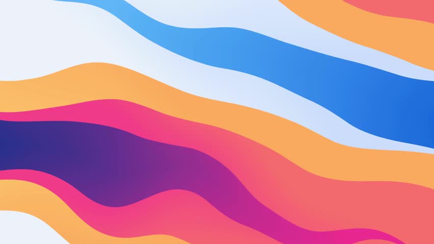 Abstract colorful wavy transition animation with displaced layers, showcasing motion graphics, digital effects, modern design, and creative visual transitions.