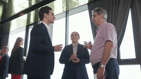 Group caucasian business team discussion at conference in office after break, collaboration teamwork and networking for marketing, colleague and seminar for success, business strategy and planning. - Powered by Shutterstock - Get 15% off with code: PIKWIZARD15