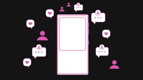 4K Social Media Marketing backdrop for digital advertising, product reviews, trading sales, and brand growth. Ideal for showcasing digital communication and online marketing strategies. - Powered by Shutterstock - Get 15% off with code: PIKWIZARD15