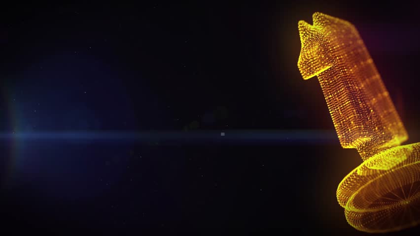 Celebrate achievement with a dynamic golden number one trophy, animated with glowing particles. Perfect for awards ceremonies, victories, and success stories.