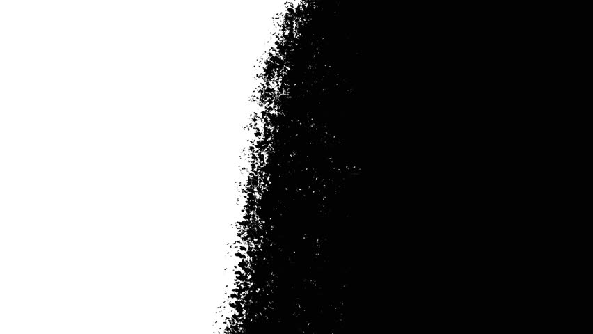 Black white transition montage effect 4k. 3D Illustration