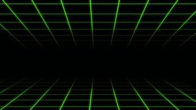 Dynamic green neon wireframe grid tunnel with seamless motion, futuristic sci-fi backgrounds - Powered by Shutterstock - Get 15% off with code: PIKWIZARD15