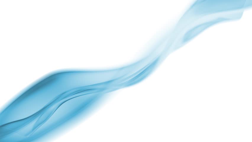 Abstract Animation of Smooth Blue Wave on White Background. Gentle Flowing Lines in Create Sense Graphic Energy of Clarity Modern Minimalist Style. Elegant Digital Motion Futuristic. 3D Illustration