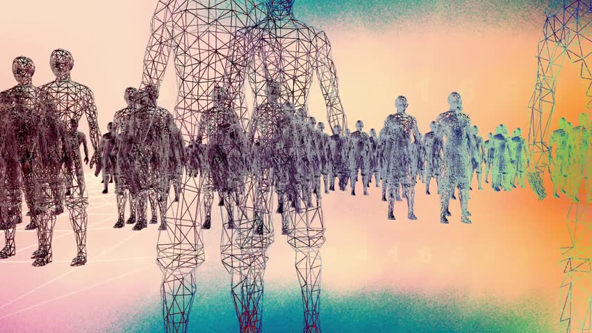 Futuristic 4K footage of high-tech humanoid robots in a glowing digital environment, showcasing AI innovation and cybernetic design—perfect for technology videos, sci-fi projects, and robotics present - Powered by Shutterstock - Get 15% off with code: PIKWIZARD15