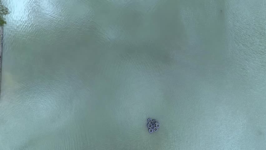 Aerial images of a lake in Poas Volcano, Costa Rica, Poas, Alajuela