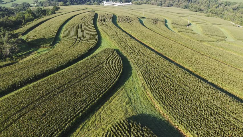 Wisconsin Contour Farm Field. Contour Farming is a conservation practice that involves performing farming operations across a field’s slope, as close to the contour as possible.