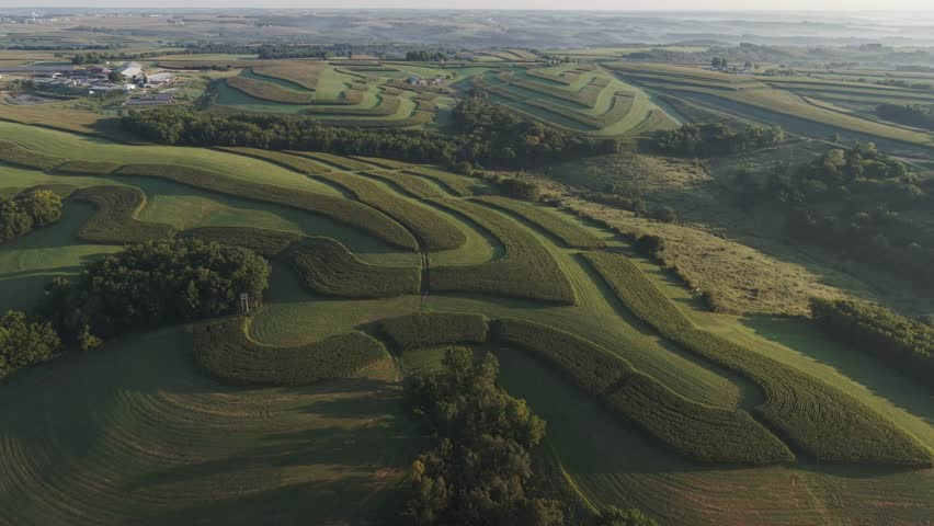 Wisconsin Contour Farm Field. Contour Farming is a conservation practice that involves performing farming operations across a field’s slope, as close to the contour as possible.