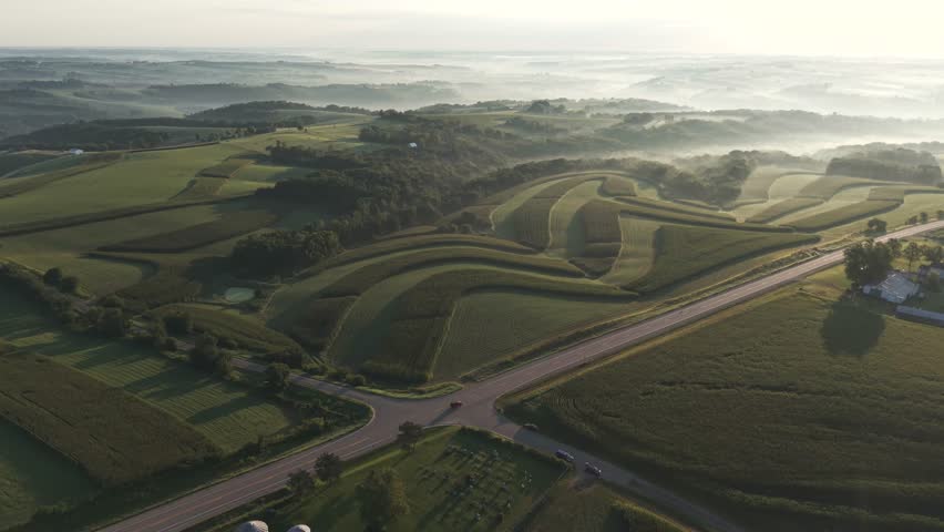 Wisconsin Contour Farm Field. Contour Farming is a conservation practice that involves performing farming operations across a field’s slope, as close to the contour as possible.