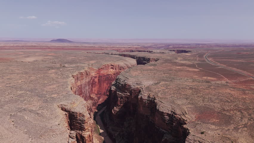 Wide Drone View of Marble Canyon Arizona