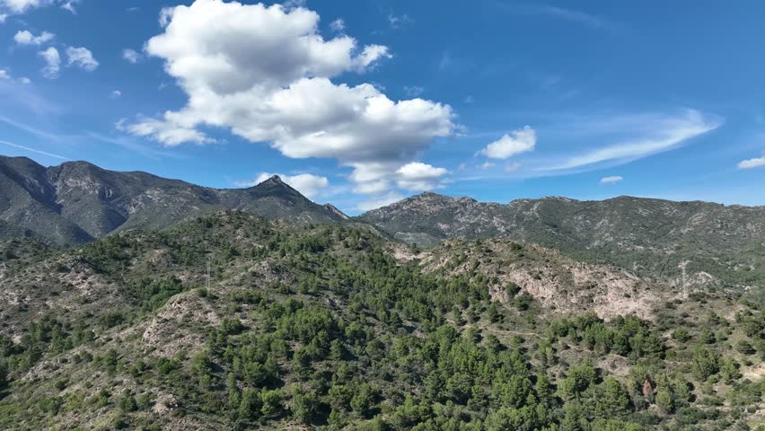 
view of the foothills of sierra blanca in the municipality of Marbella, Spain
