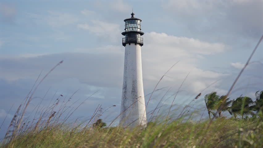Old Lighthouse Standing Against Blue Sky