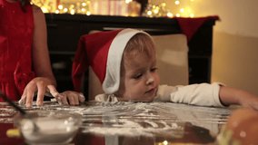 Festive Christmas Baking with Children and Holiday Decorative Lights - Powered by Shutterstock - Get 15% off with code: PIKWIZARD15