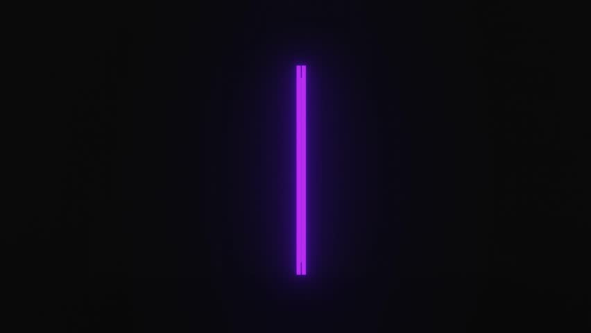 3D animation of a glowing neon scroll slowly opening on a dark background. Futuristic light intro effect, perfect for video openers, transitions, or digital backgrounds.
