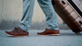 Traveling with a Rolling Suitcase and Stylish Shoes - Powered by Shutterstock - Get 15% off with code: PIKWIZARD15