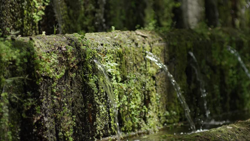 HANDHELD SLOW MOTION SHOT OF A FOUNTAIN AT URUAPAN NATIONAL PARK