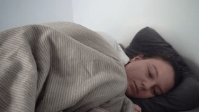 Sick Woman Blowing Nose in Tissue – Ill Girl with Flu, Cold, Runny Nose, Sneezing, Allergies, Virus Infection, Cough, Healthcare, Sad Female Illness Concept - Powered by Shutterstock - Get 15% off with code: PIKWIZARD15