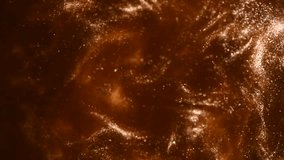 Gold particles floating background, Liquid gold, golden abstract backdrop. Golden abstract backdrop. Beautiful metallic yellow texture, Metallic paint close-up. Art Wallpaper waves surface. Slowmo - Powered by Shutterstock - Get 15% off with code: PIKWIZARD15