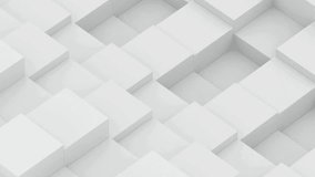 Minimal 3D White Cubes Animation - Abstract Geometric Background Loop - Powered by Shutterstock - Get 15% off with code: PIKWIZARD15