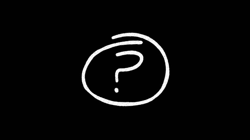 what icon, 4k Question Mark symbol Scribble Doodle Type on Transparent Alpha Background Loop, ?, 
Hand Drawn Wiggly Question Mark Rough art, what logo Sketch, Cute doodle Question Mark icon video
