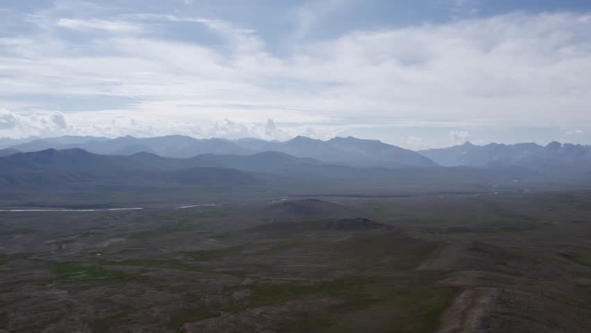 Sweeping aerial of Deosai