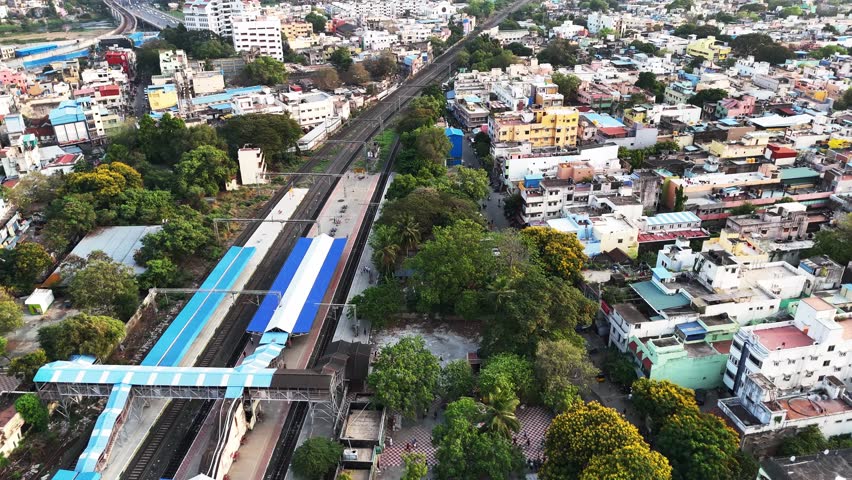 Aerial view of Chennai