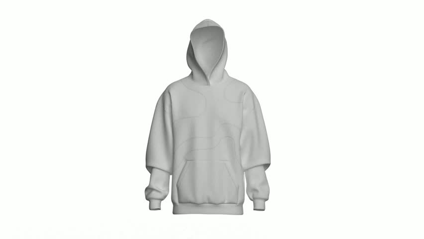 Man oversized white color hoodie design for mockup with cool looking design and plain color