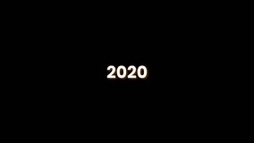 Scrolling years from 2020 to 2026 new year smooth animation 4k alpha channel - Powered by Shutterstock - Get 15% off with code: PIKWIZARD15