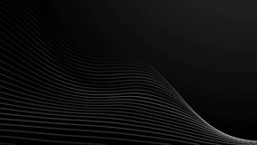 Black and White Abstract Background Seamless Loop. 4K Curved and Wavy Lines, Slow Motion Flowing Waves, Minimal Futuristic Motion Design, Digital Artistic Texture, Ethereal Soft Dynamic Lines.	 - Powered by Shutterstock - Get 15% off with code: PIKWIZARD15