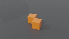 Abstract formation of rolling orange 3d cubes on dark gray surface builds surreal abstract background with minimal futuristic conceptual geometric structure design - Powered by Shutterstock - Get 15% off with code: PIKWIZARD15