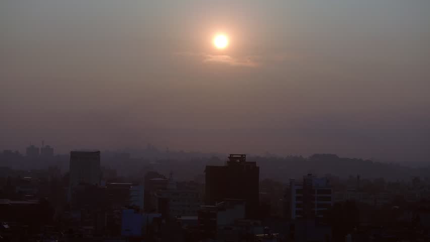 Kathmandu Nepal city and building landscape in the morning