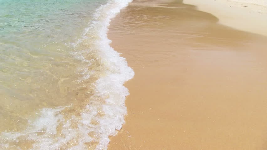 Wave on sand