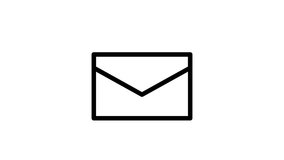 Animated Mail Envelope Icon | Seamless Loop | Alpha Channel | motion graphic - Powered by Shutterstock - Get 15% off with code: PIKWIZARD15