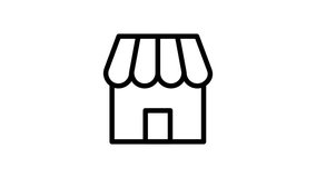 Store Icon Animation | Looping UI UX Asset with Alpha Background - Powered by Shutterstock - Get 15% off with code: PIKWIZARD15