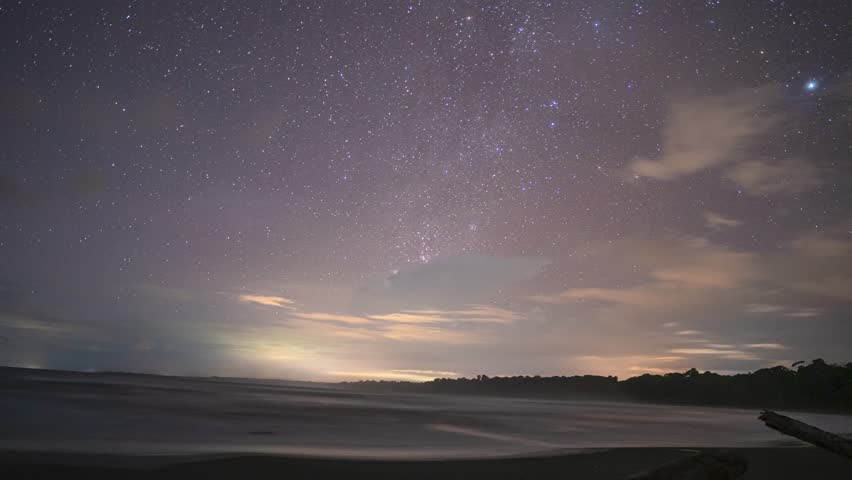 Beach Under the Stars Timelapse