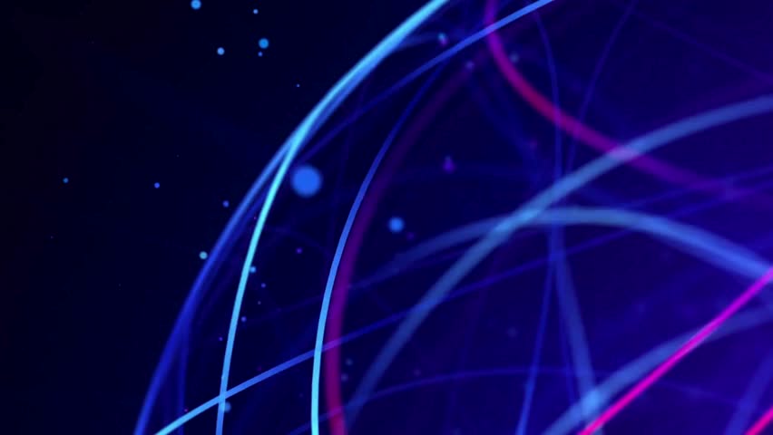 Abstract Neon Light Streaks Background