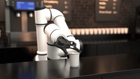 Automation in coffee shop with a robot barista. - Powered by Shutterstock - Get 15% off with code: PIKWIZARD15