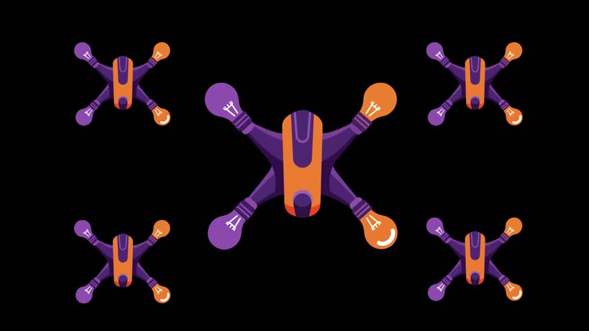 Vector Illustration of Light Drone