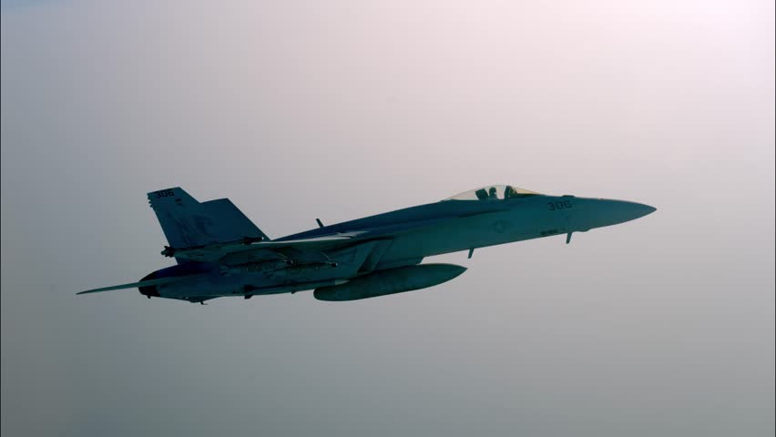 US Navy F-18 Super Hornets in the Arabian Gulf and surrounding waters.