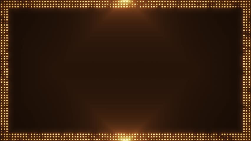 Abstract Digital Led Lights Frame Sign Animation Loop
