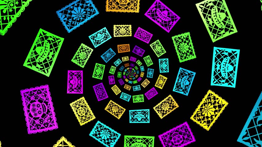 Infinite Papel Picado Animation Video Background - Powered by Shutterstock - Get 15% off with code: PIKWIZARD15