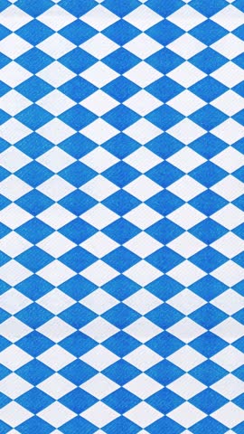 Oktoberfest vertical display with blue white diamonds moving. Ideal for use in event invitations, party flyers, beer festival