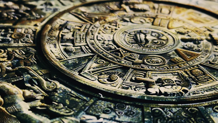 Historical Motifs from the Calendar of Aztec Civilization